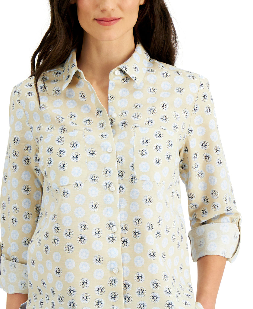 Charter Club Women Printed Shirt