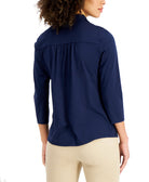 Charter Club Women Petite Cotton Polo Top