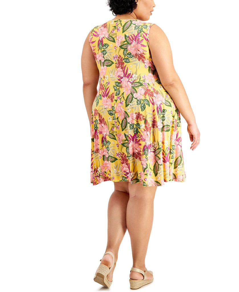 Style & Co Women Plus Floral Print Flip Flop Dress