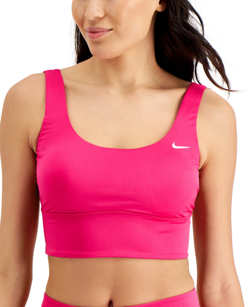 Nike Women Essential Scoop Neck Bikini Top Fireberry