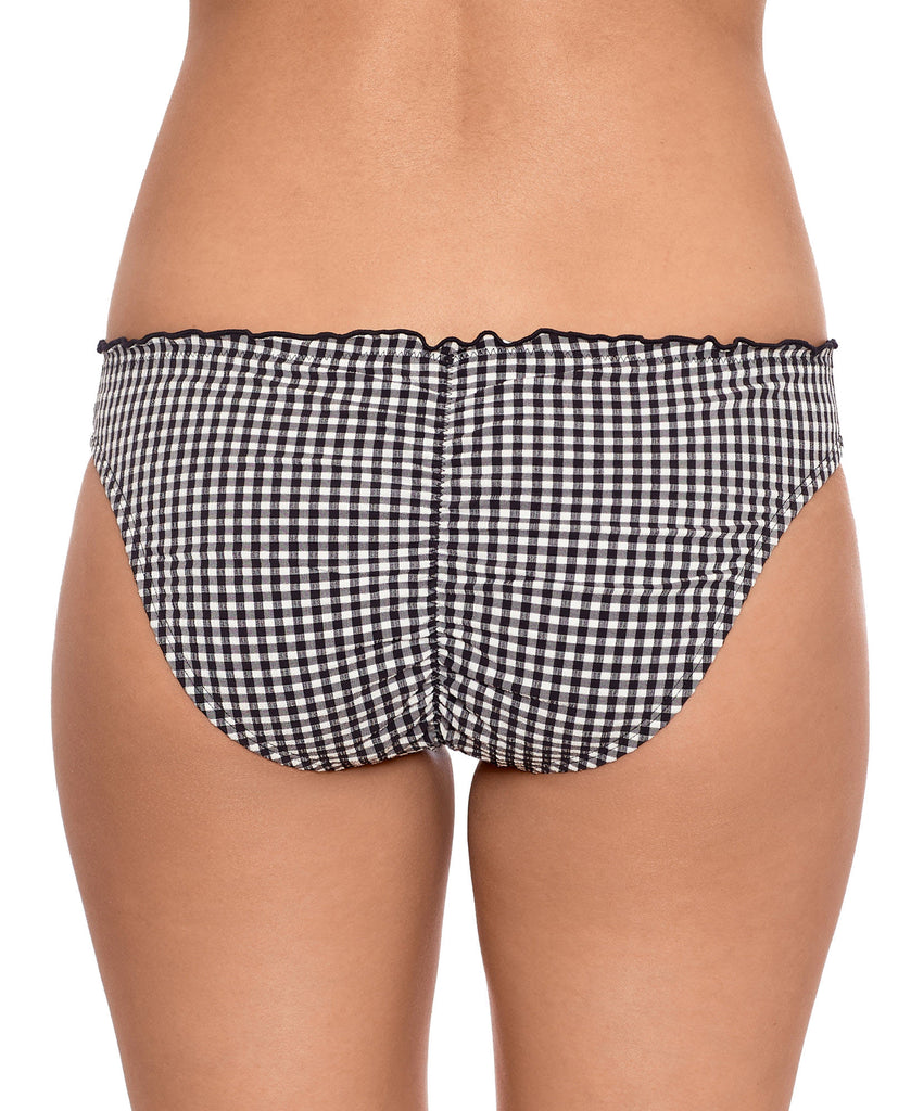 Salt + Cove Women Gingham Ruffled Hipster Bikini Bottoms