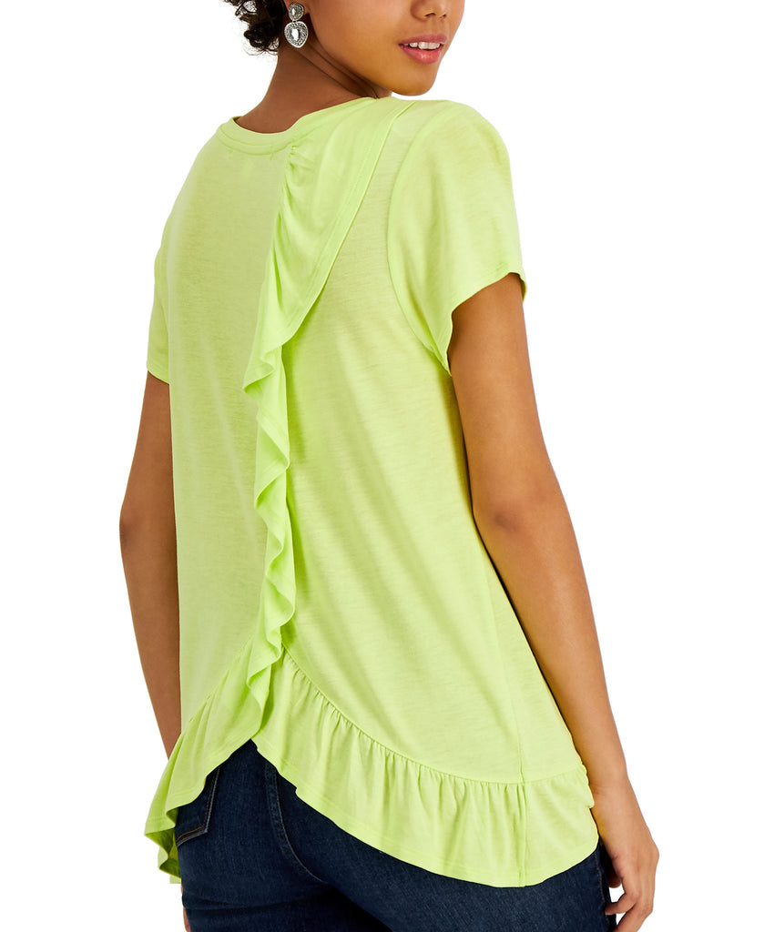 Fever Women Ruffle Back T Shirt