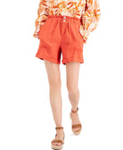 INC International Concepts Women Paperbag Waist Shorts Summer Fig
