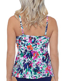 Island Escape Women Sunny Days Printed Underwire Tankini Top