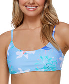 Raisins Women Printed Selah Bikini Top Blue