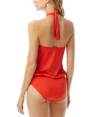 MICHAEL Michael Kors Women Halter Blouson One Piece Swimsuit