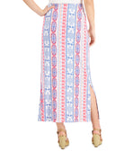 JM Collection Women Printed Knit Maxi Skirt