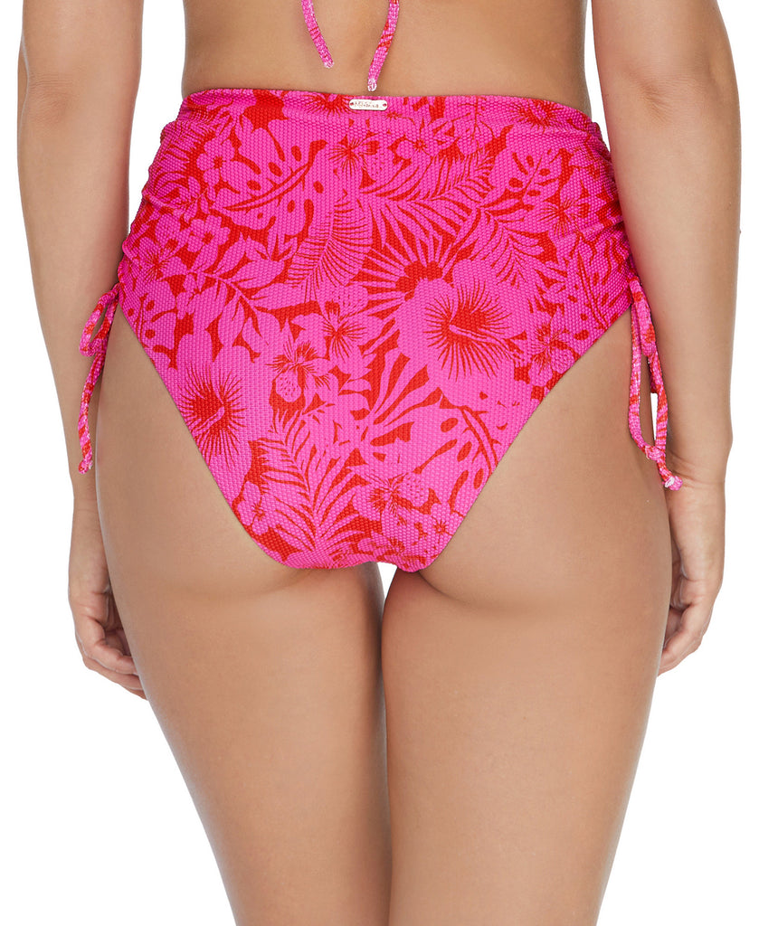 Raisins Women Making Waves Side Tie High Waist Bikini Bottoms