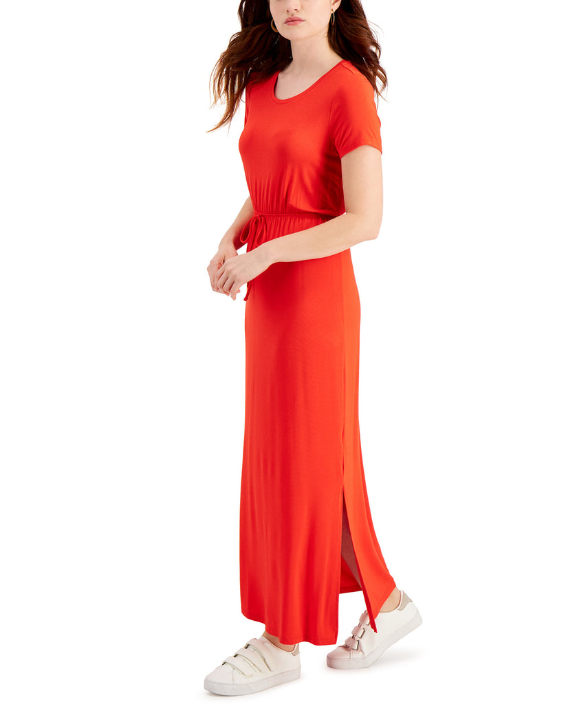 Style & Co Women Tie Waist Maxi Dress