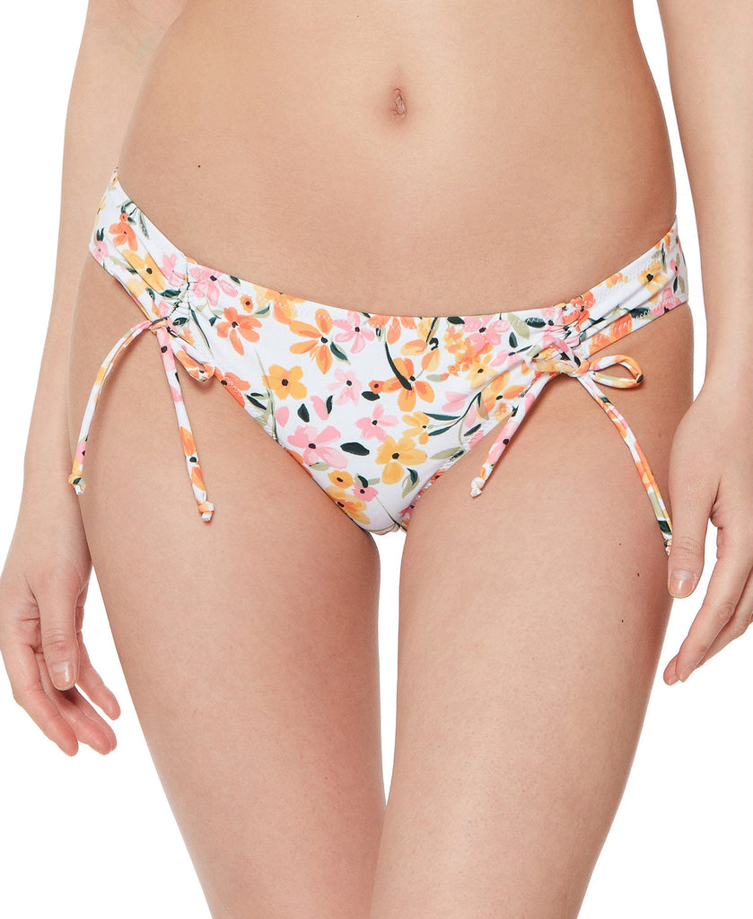 Jessica Simpson Women Summer Dreaming Ruched Hipster Bikini Bottoms Sunset Multi