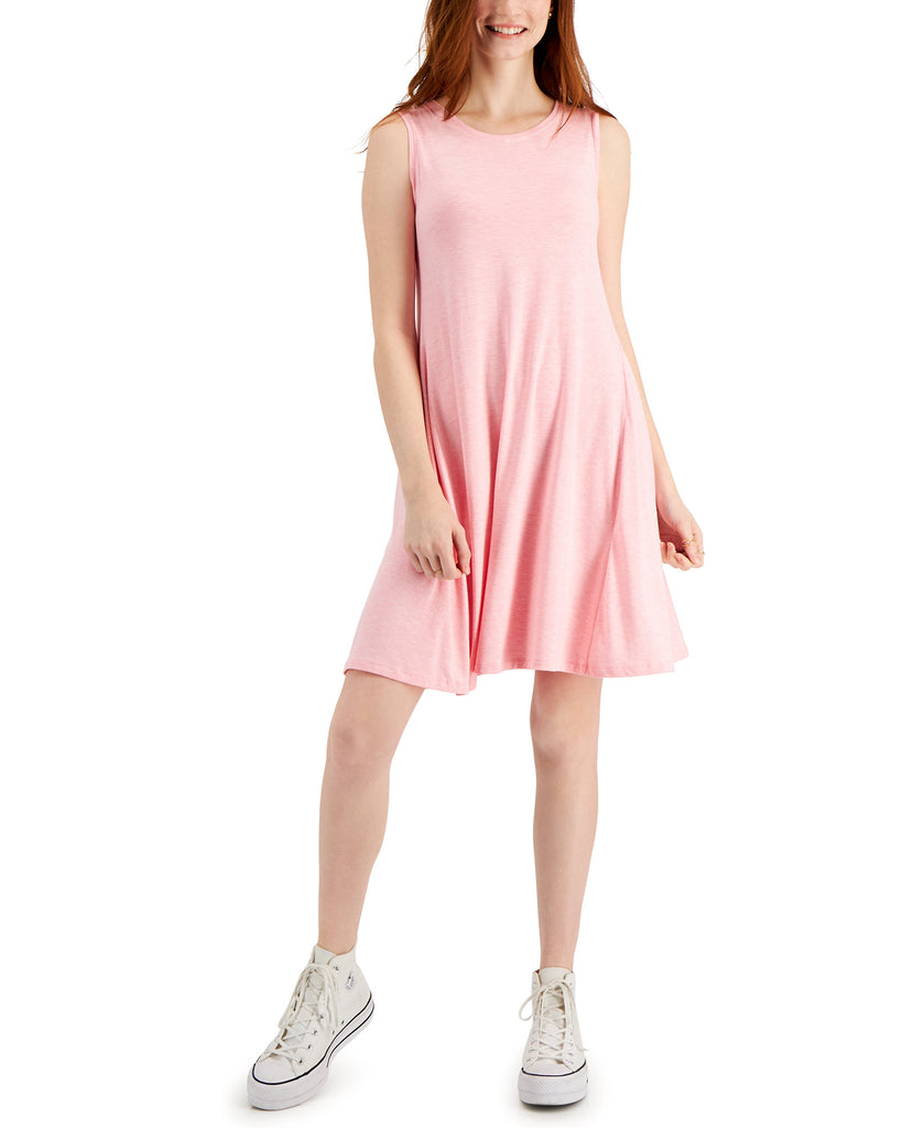 Style & Co Women Sleeveless Knit Dress Acid Pink