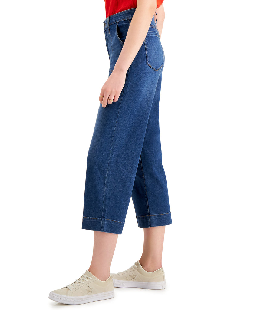 Style & Co Women High Rise Wide Leg Cropped Jeans