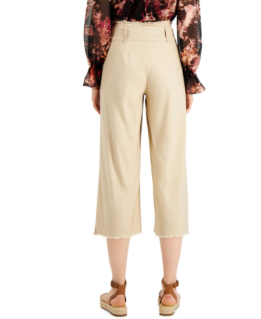 INC International Concepts Women Frayed Zip Front Culottes