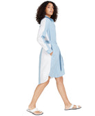 Alfani Women Colorblocked Tie Waist Shirtdress