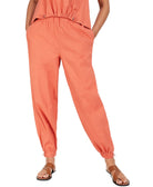 Alfani Women Tapered High Rise Joggers Cedar Chest