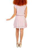 Black Tape Women Striped Smocked Waist Dress