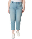 FRAYED Women Plus TrendyRipped Ankle Jeans Modern Muse