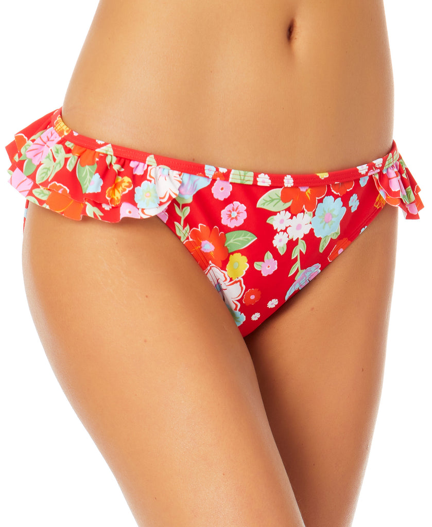 California Waves Women Ruffled Hipster Bikini Bottoms