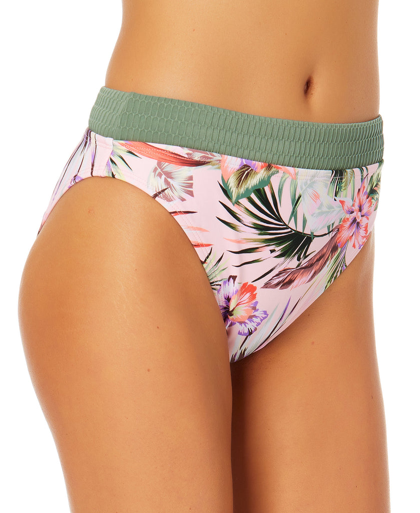 California Waves Women Contrast Waistband Bikini Bottoms