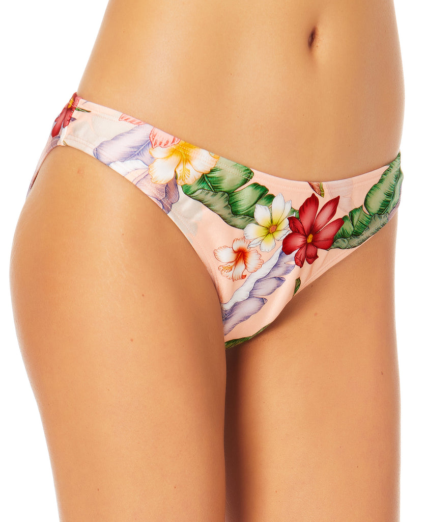 California Waves Women Floral Print Hipster Bikini Bottoms