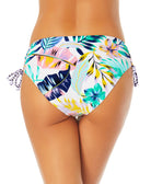 California Waves Women Mid Rise Side Ruched Bikini Briefs