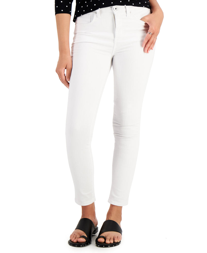 Style & Co Women Skinny Ankle Jeans Bright White