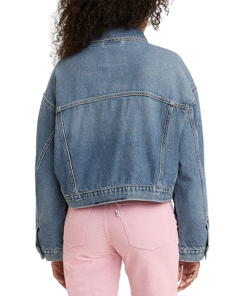 Levis Women Cropped Denim Trucker Jacket