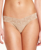 Maidenform Women One Size Lace Thong Underwear 40118 Body Beige