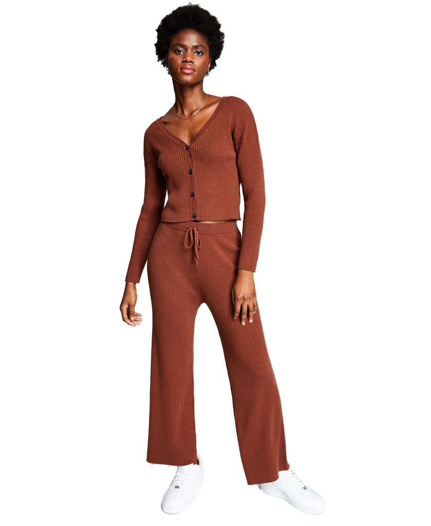 And Now This Women Wide Leg Pants Chocolate Brown