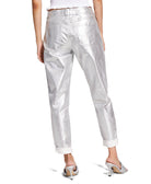 INC International Concepts Women Metallic Boyfriend Jeans