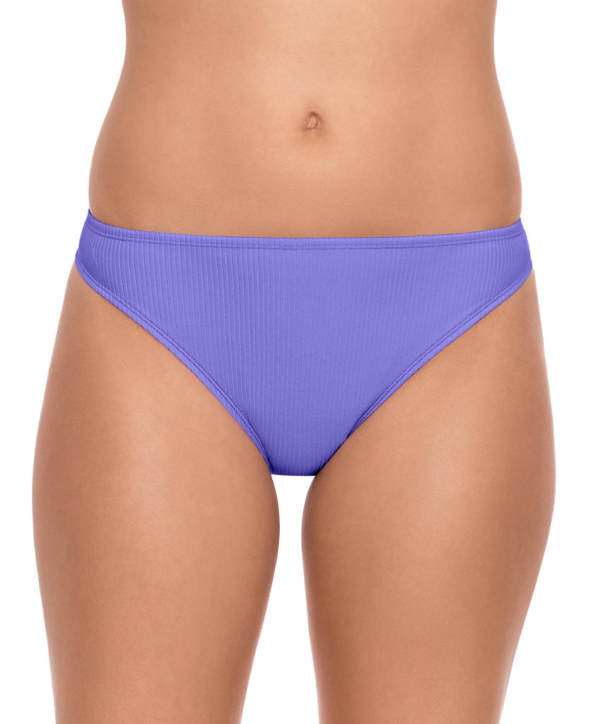 Salt + Cove Women Preppy Rib Hipster Bikini Bottoms Lavender