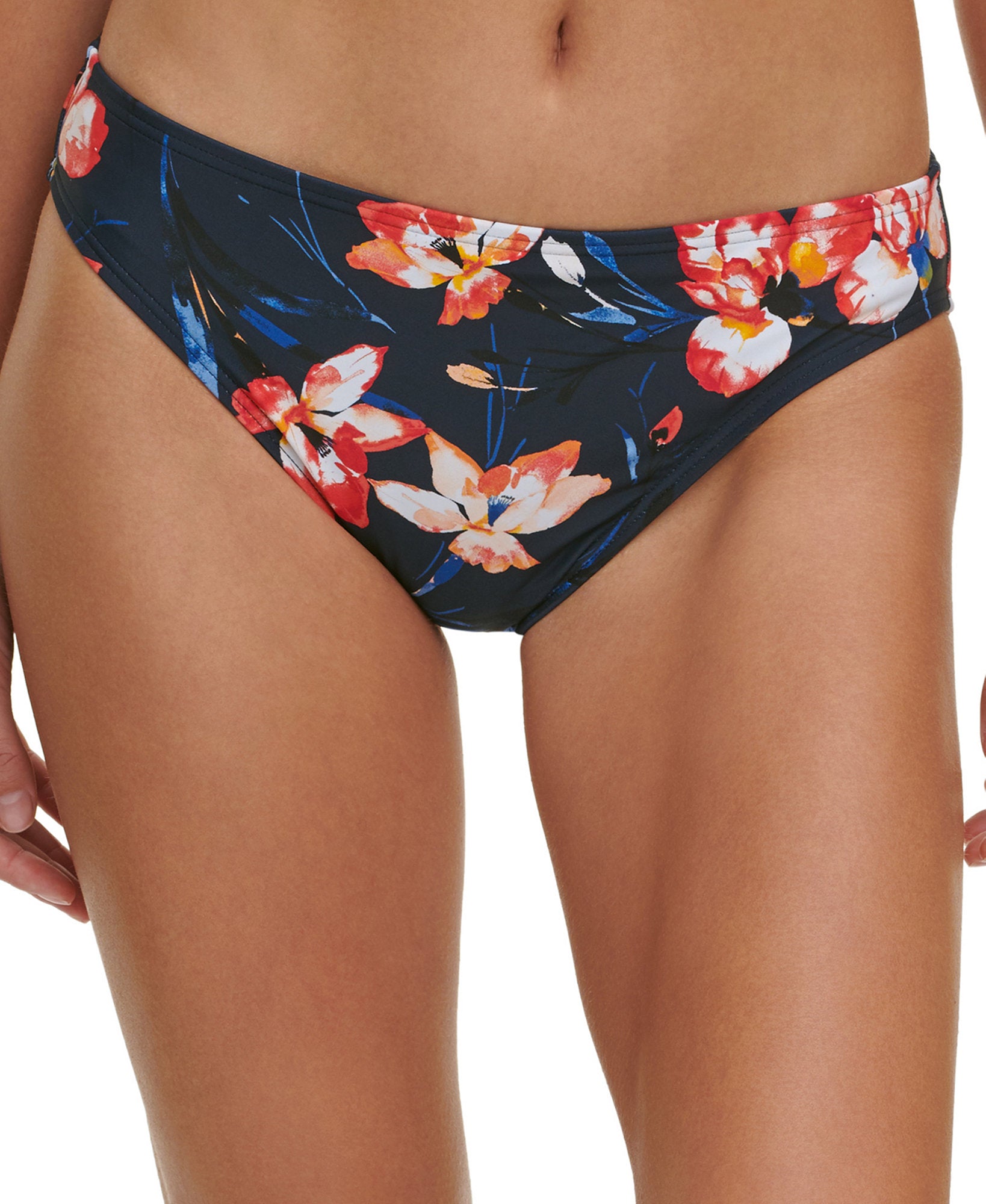 Tommy Hilfiger Women Floral Print Bikini Bottoms Navy
