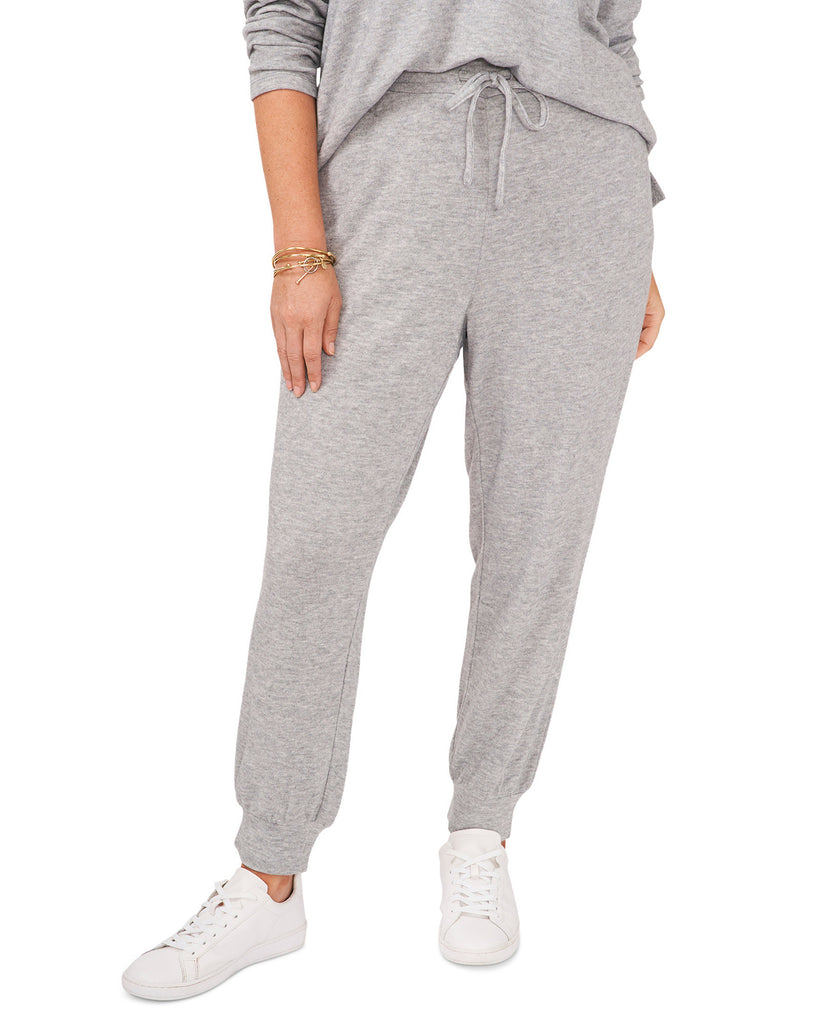 1.STATE Women Plus Plus Trendy Cozy Jogging Pants Silver Heather