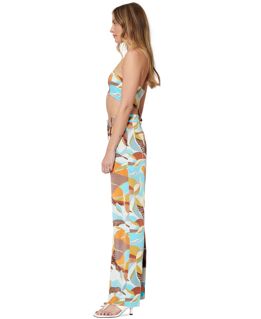 Bar III Women Tropical Print Wide Leg Pants