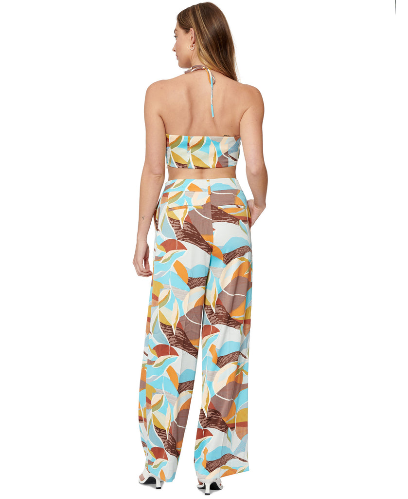 Bar III Women Tropical Print Wide Leg Pants