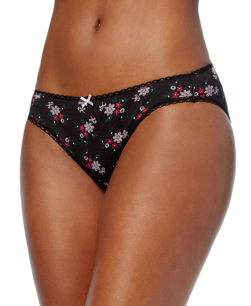 Charter Club Women Pretty Cotton Bikini Underwear Bouquet Floral