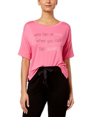 Jenni by Jennifer Moore Women Graphic Print Pajama Top Rosabelle