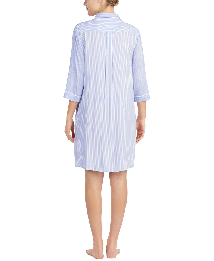 DKNY Women Contrast Print High Low Sleepshirt