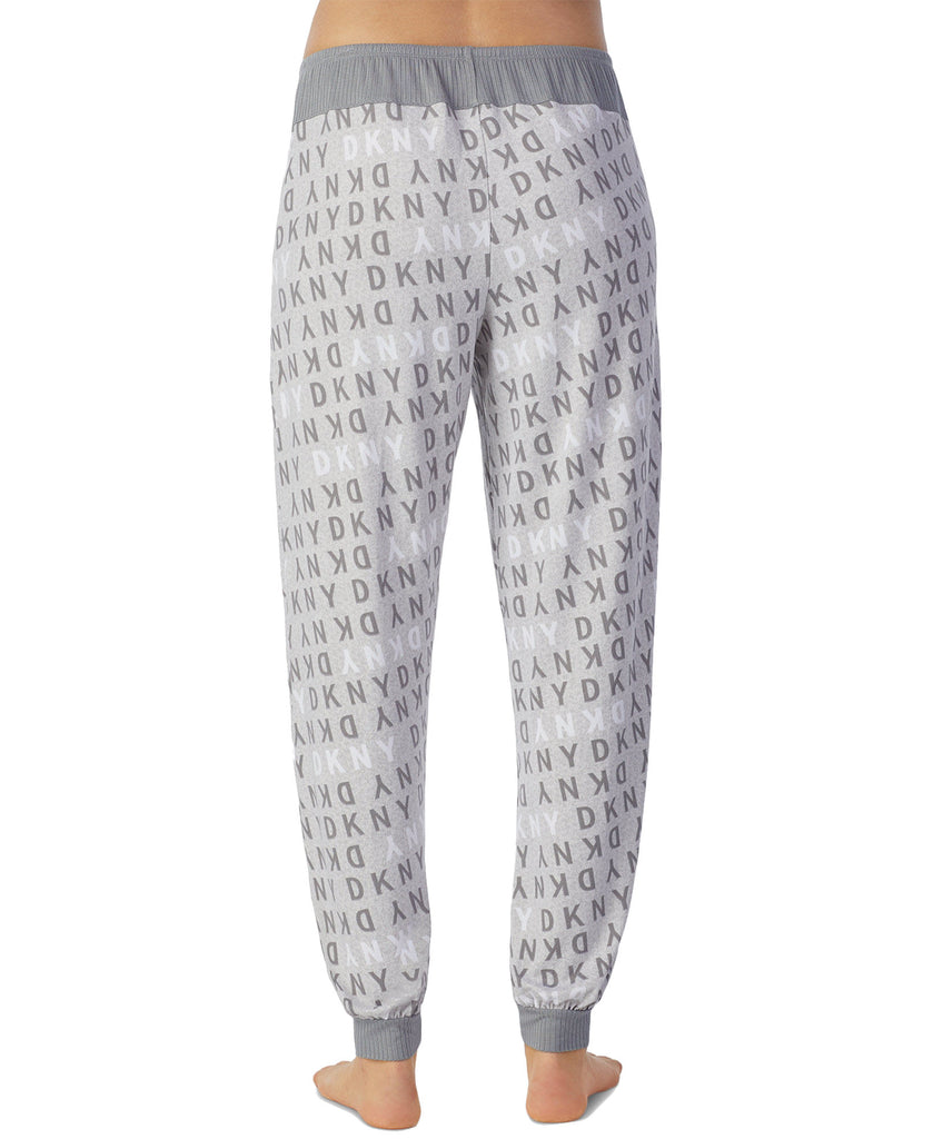 DKNY Women Logo Knit Jogger Pajama Pants