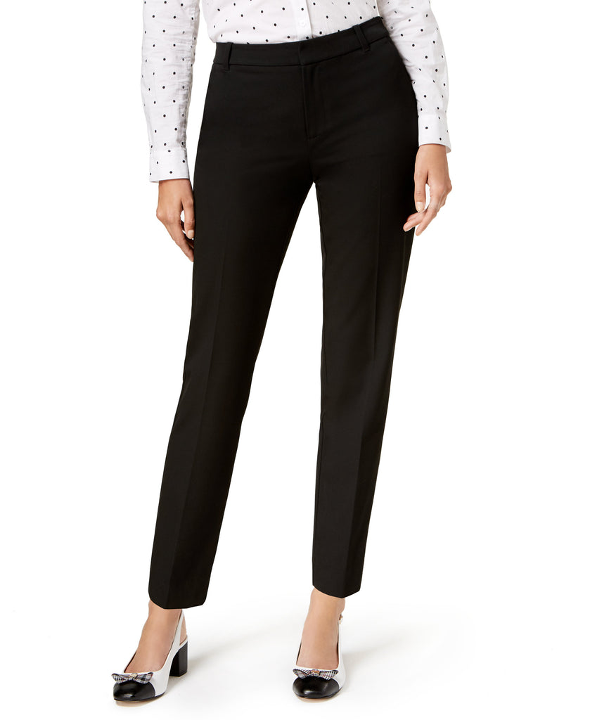 Charter Club Women Slim Fit Ankle Pants Deep Black