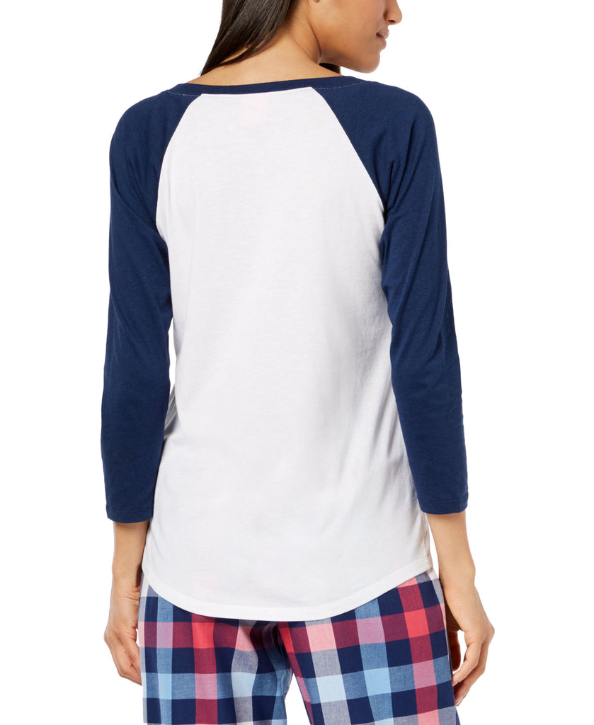 Jenni by Jennifer Moore Women Raglan Sleeve Graphic Pajama Top