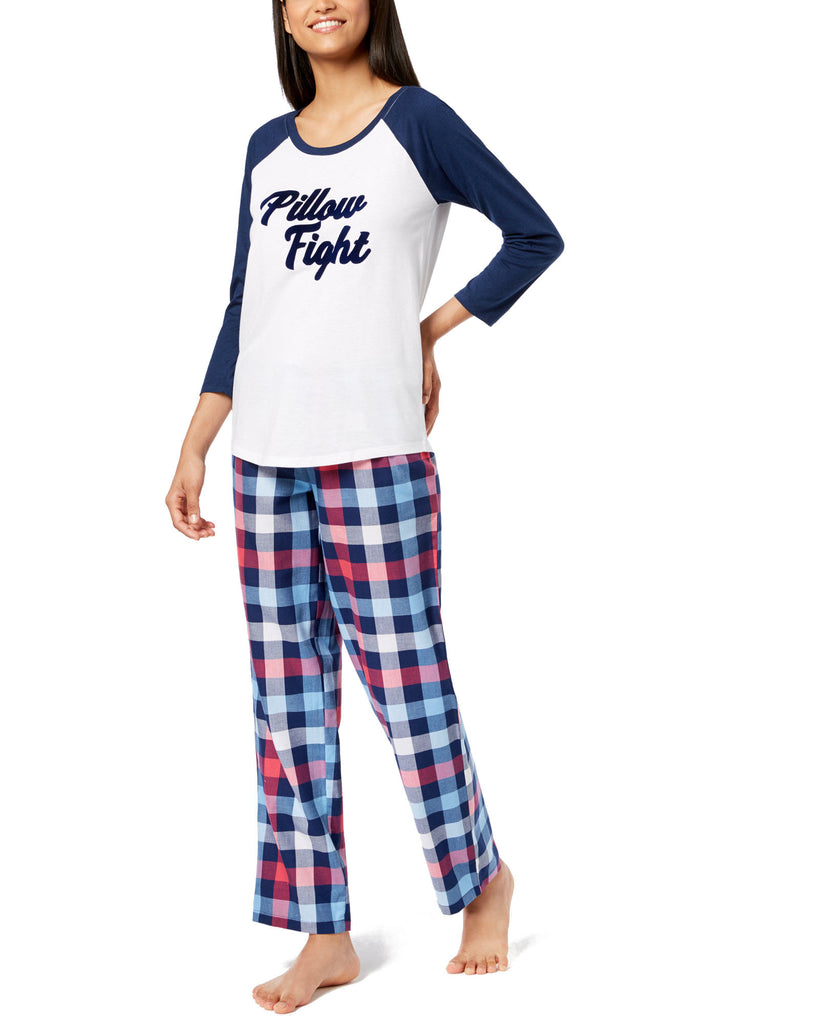 Jenni by Jennifer Moore Women Raglan Sleeve Graphic Pajama Top