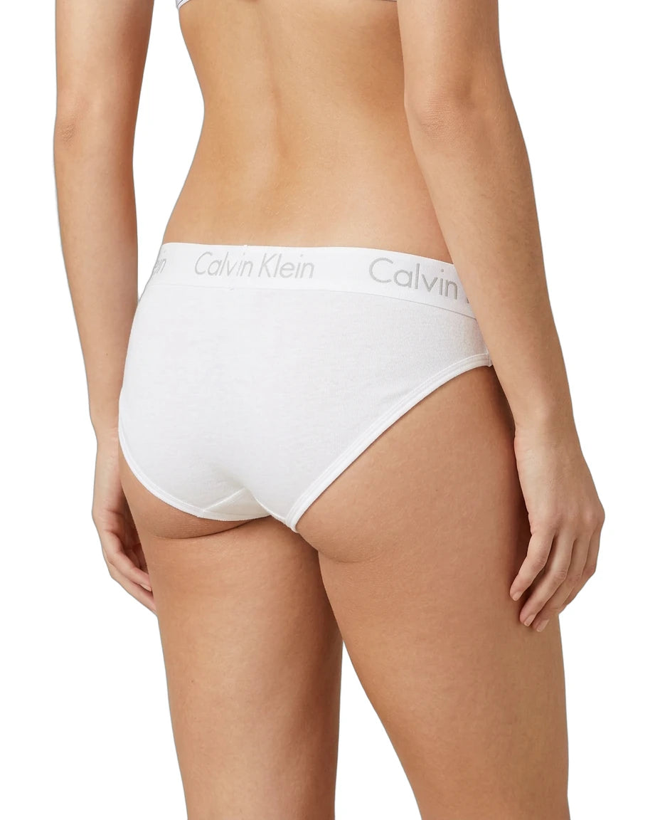 White Calvin Klein underwear on a white background