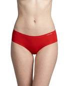 Red Calvin Klein underwear on a white background