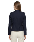 Navy  Calvin Klein blazer worn by a person on a white background