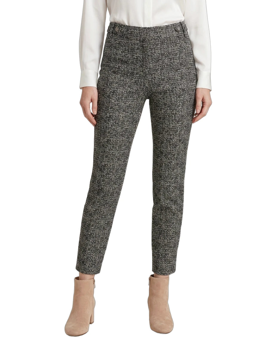 Tweed Calin Klein pants worn by a person on a white background