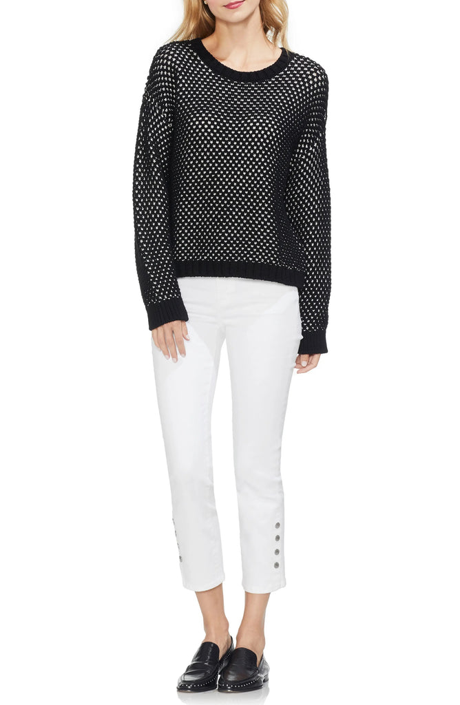 Vince Camuto Women Textured Stitch Sweater