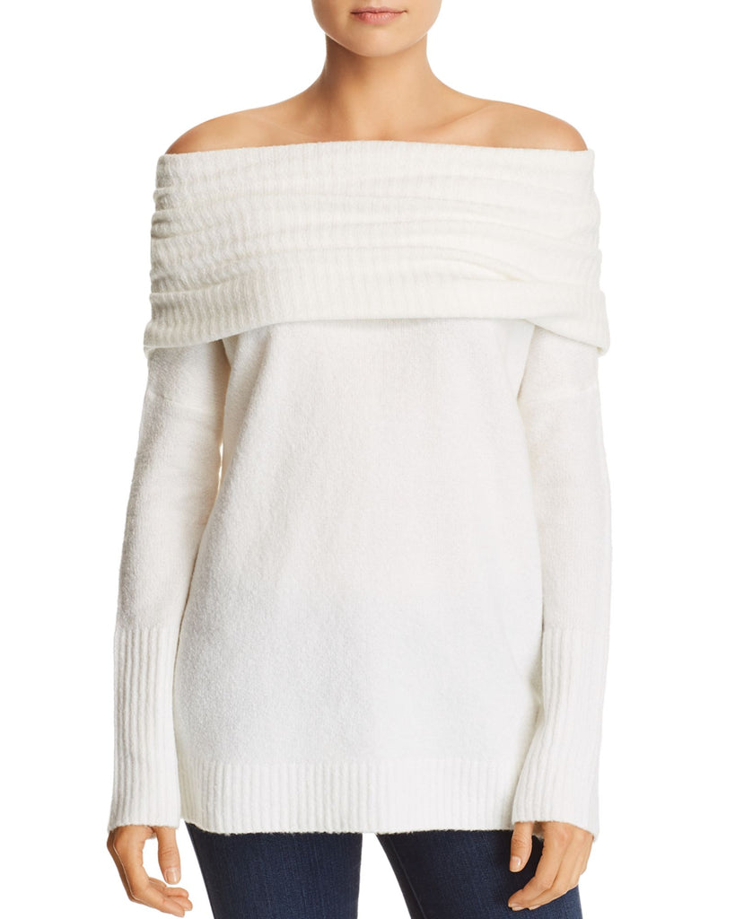 French Connection Women Cowl Neck Sweater Winter White