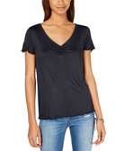 Hippie Rose Women Ruched T Shirt Dark Sea