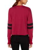 Material Girl Metallic Graphic Varsity Stripe T Shirt